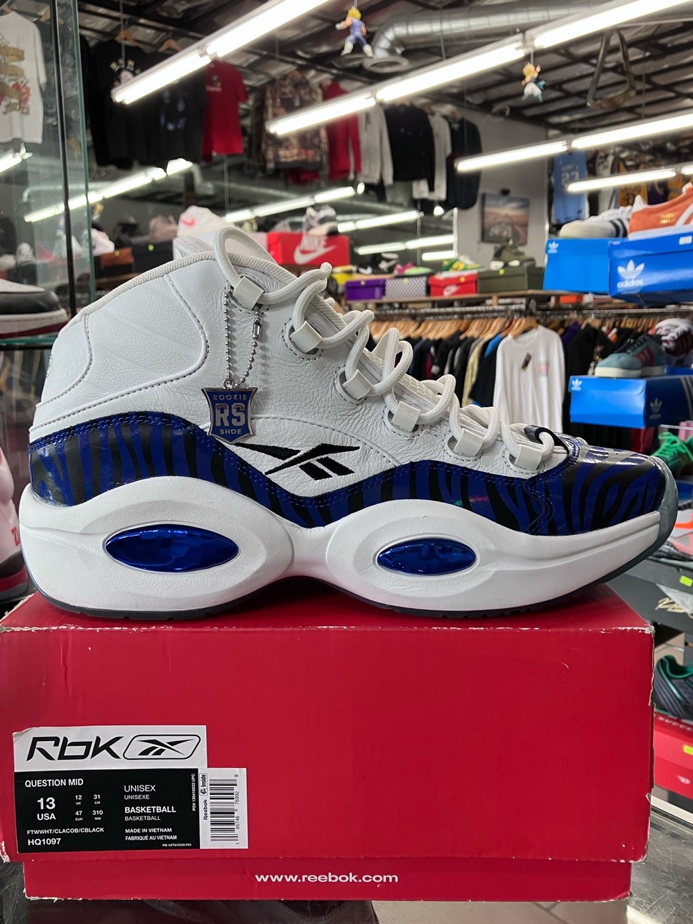 Reebok Question Mid Panini Tiger Prizm Size 13 - Picture 2 of 9